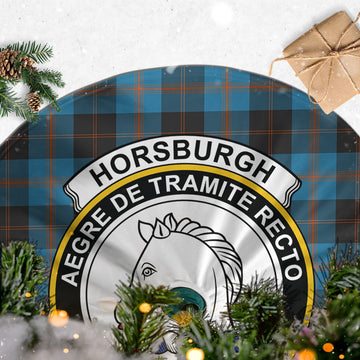Horsburgh Tartan Christmas Tree Skirt with Family Crest - Tartan Vibes Clothing