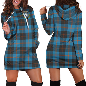 Horsburgh Tartan Hoodie Dress with Family Crest - Tartan Vibes Clothing
