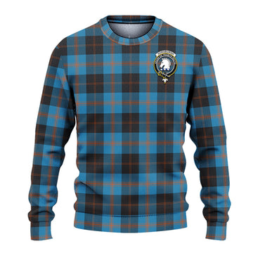 Horsburgh Tartan Ugly Sweater with Family Crest - Tartan Vibes Clothing