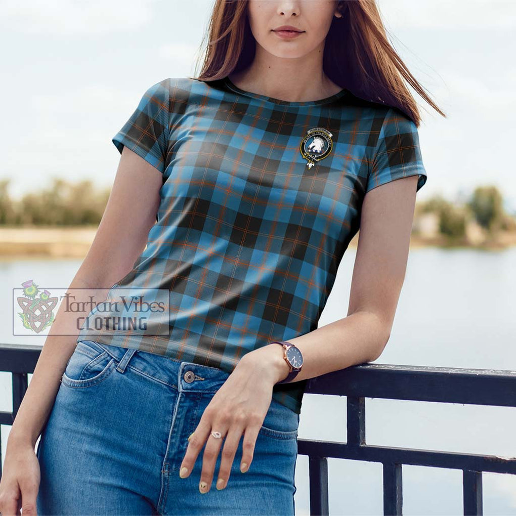 Horsburgh Tartan Cotton T-Shirt with Family Crest - Tartan Vibes Clothing