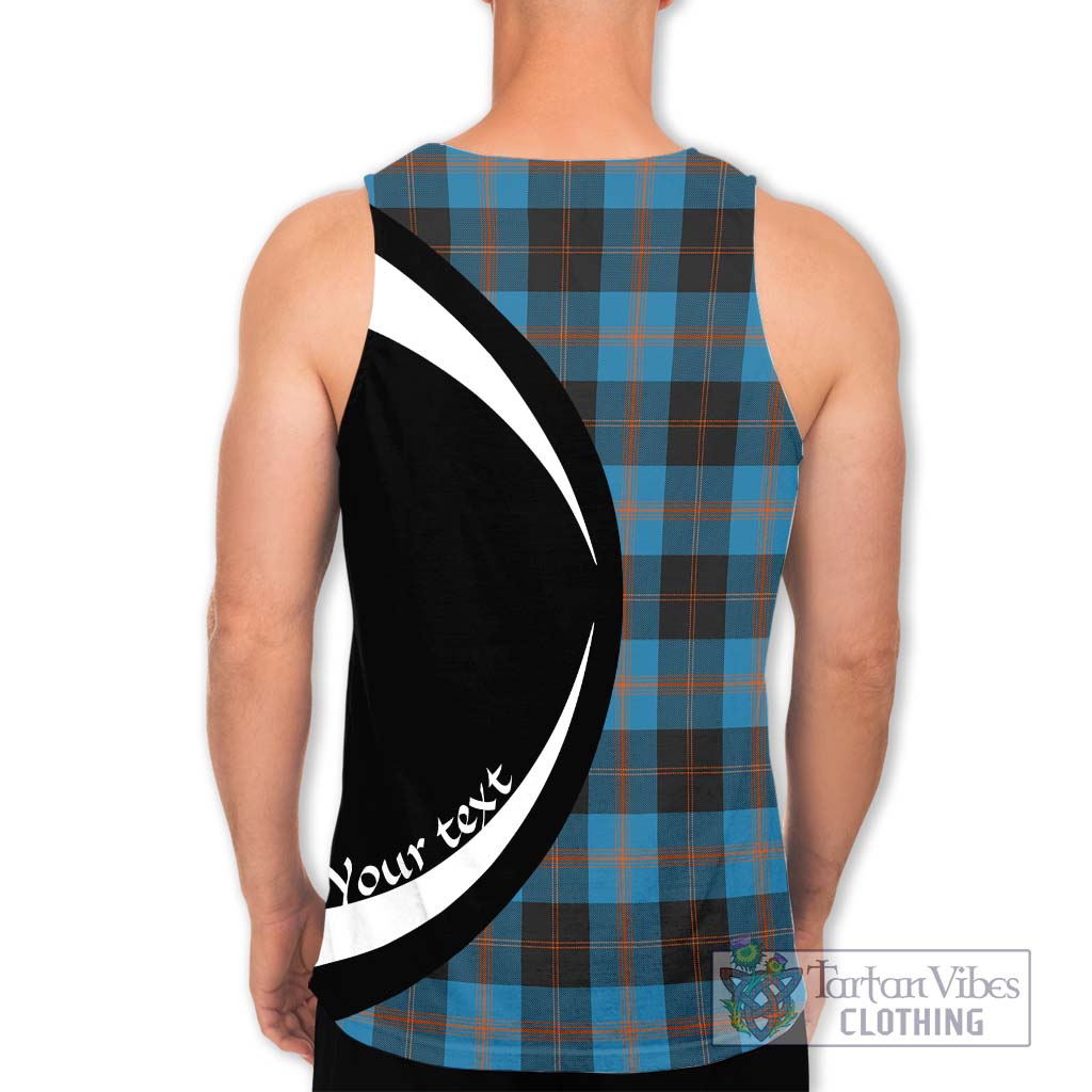 Horsburgh Tartan Men's Tank Top with Family Crest Circle Style - Tartan Vibes Clothing
