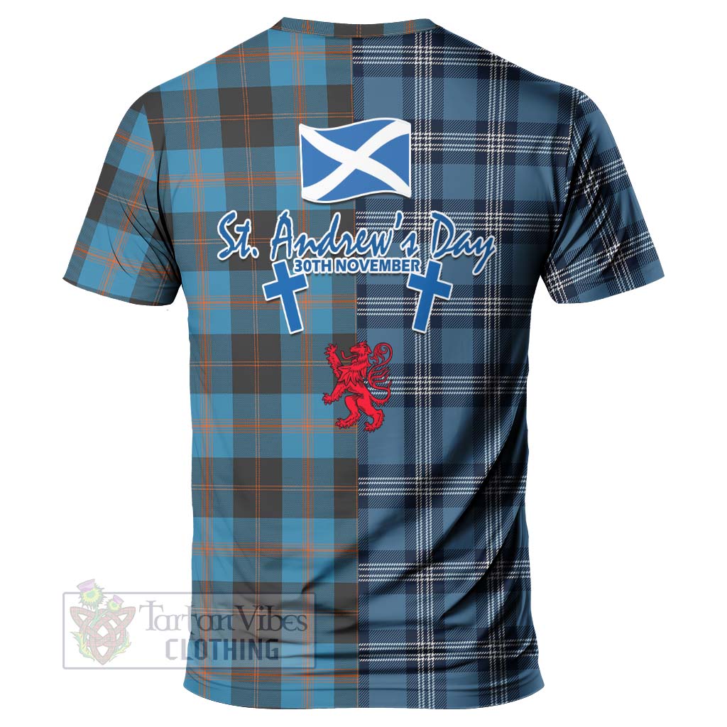 Horsburgh Tartan T-Shirt Happy St. Andrew's Day Half Tartan Style - Tartan Vibes Clothing