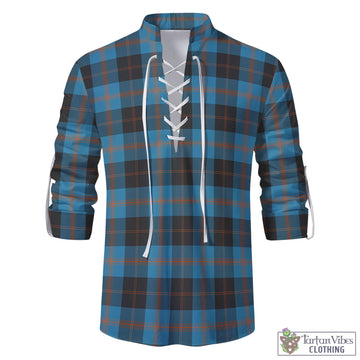 Horsburgh Tartan Men's Scottish Traditional Jacobite Ghillie Kilt Shirt
