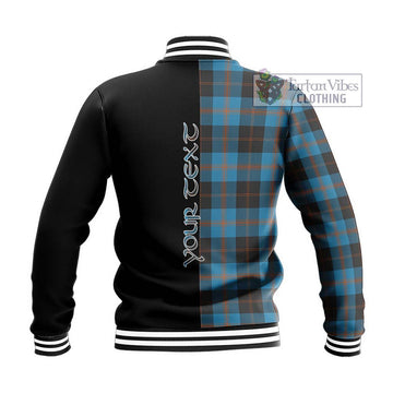 Horsburgh Tartan Baseball Jacket with Family Crest and Half Of Me Style - Tartan Vibes Clothing