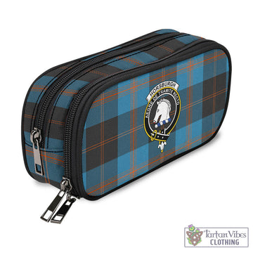 Horsburgh Tartan Pen and Pencil Case with Family Crest - Tartan Vibes Clothing