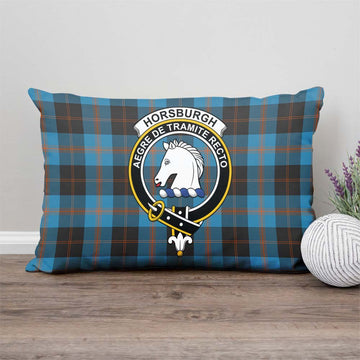Horsburgh Tartan Pillow Cover with Family Crest - Tartan Vibes Clothing