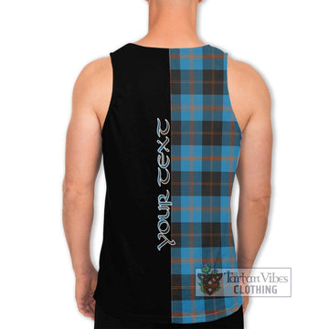 Horsburgh Tartan Men's Tank Top with Family Crest and Half Of Me Style - Tartan Vibes Clothing