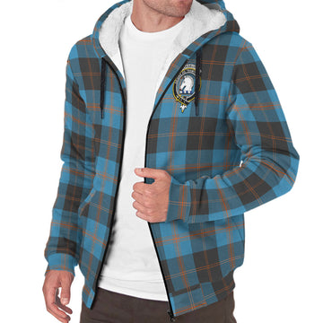 Horsburgh Tartan Sherpa Hoodie with Family Crest - Tartan Vibes Clothing
