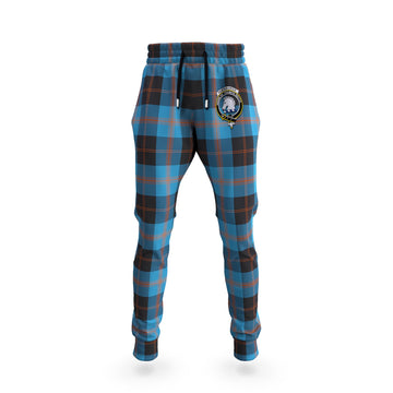 Horsburgh Tartan Joggers Pants with Family Crest 5XL - Tartan Vibes Clothing