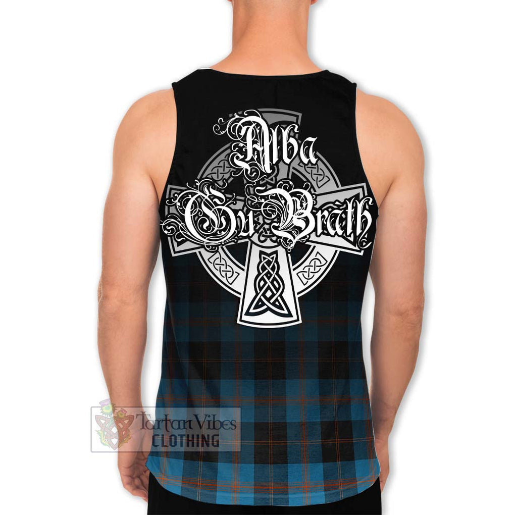 Horsburgh Tartan Men's Tank Top Featuring Alba Gu Brath Family Crest Celtic Inspired - Tartan Vibes Clothing