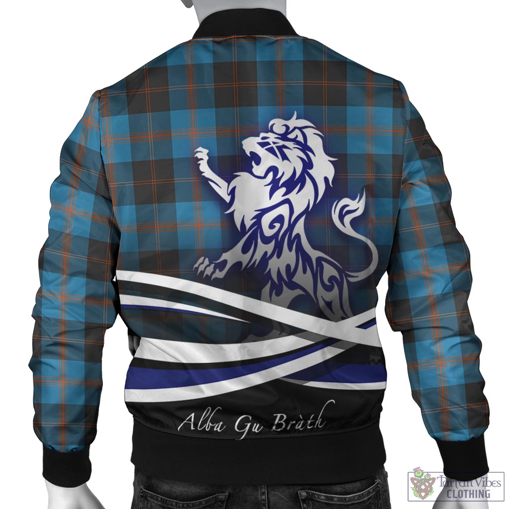 Horsburgh Tartan Bomber Jacket with Alba Gu Brath Regal Lion Emblem - Tartan Vibes Clothing