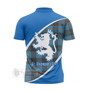 Horsburgh Family Crest Tartan Zipper Polo Shirt Celebrate Saint Andrew's Day in Style - Tartan Vibes Clothing