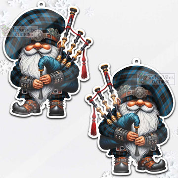 Horsburgh Tartan Bagpiper Gnome Christmas Ornament - Tartan Vibes Clothing