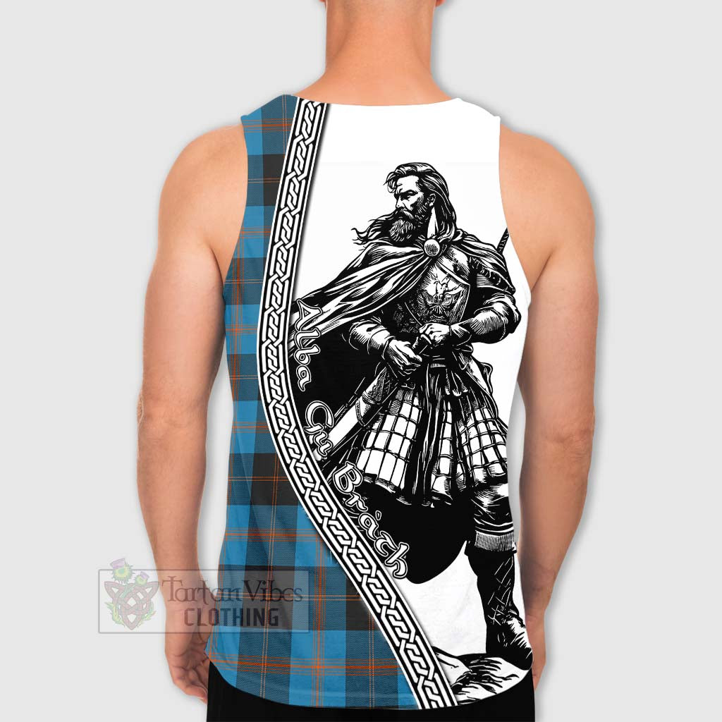 Horsburgh Tartan Clan Crest Men's Tank Top with Highlander Warrior Celtic Style - Tartan Vibes Clothing