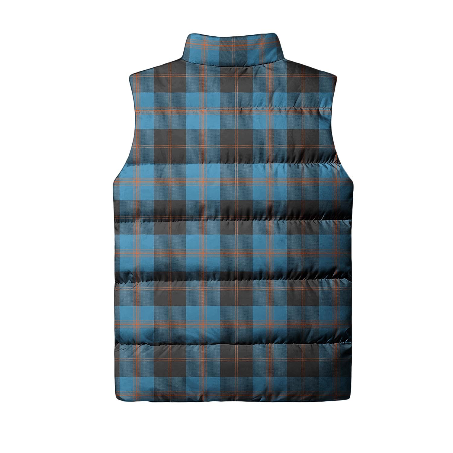 Horsburgh Tartan Sleeveless Puffer Jacket with Family Crest - Tartan Vibes Clothing