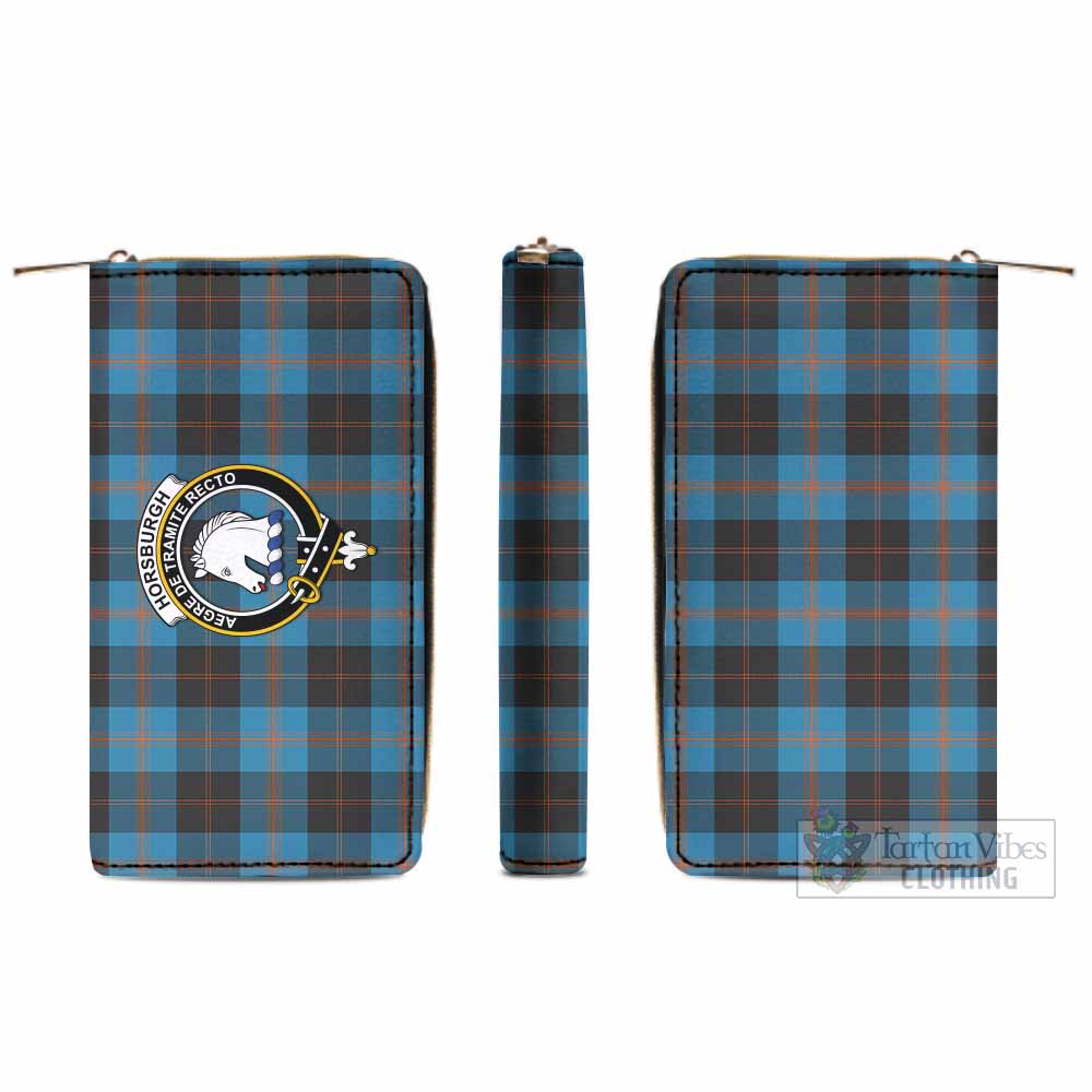 Horsburgh Tartan Women's Leather Wallet with Family Crest - Tartan Vibes Clothing