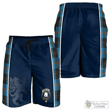 Horsburgh Tartan Men's Shorts with Family Crest and Lion Rampant Vibes Sport Style - Tartan Vibes Clothing