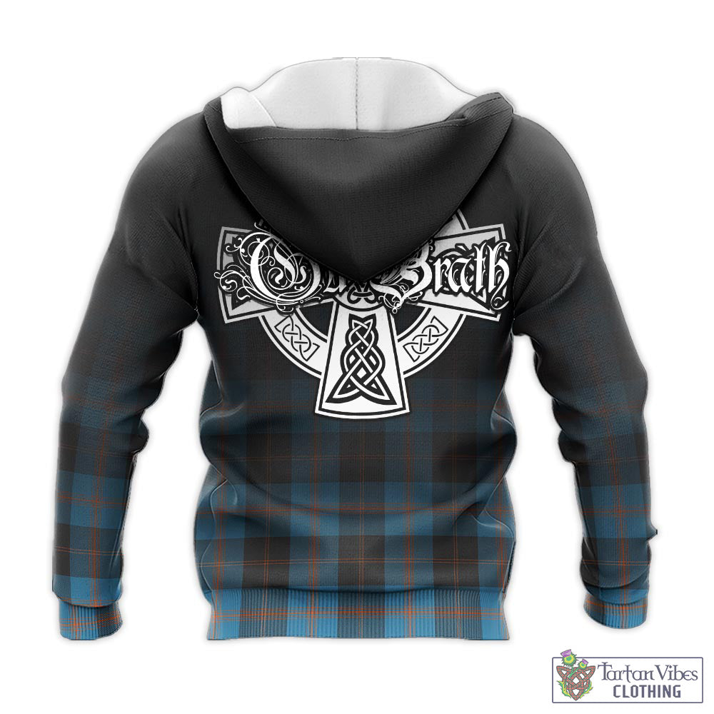 Horsburgh Tartan Knitted Hoodie Featuring Alba Gu Brath Family Crest Celtic Inspired - Tartan Vibes Clothing