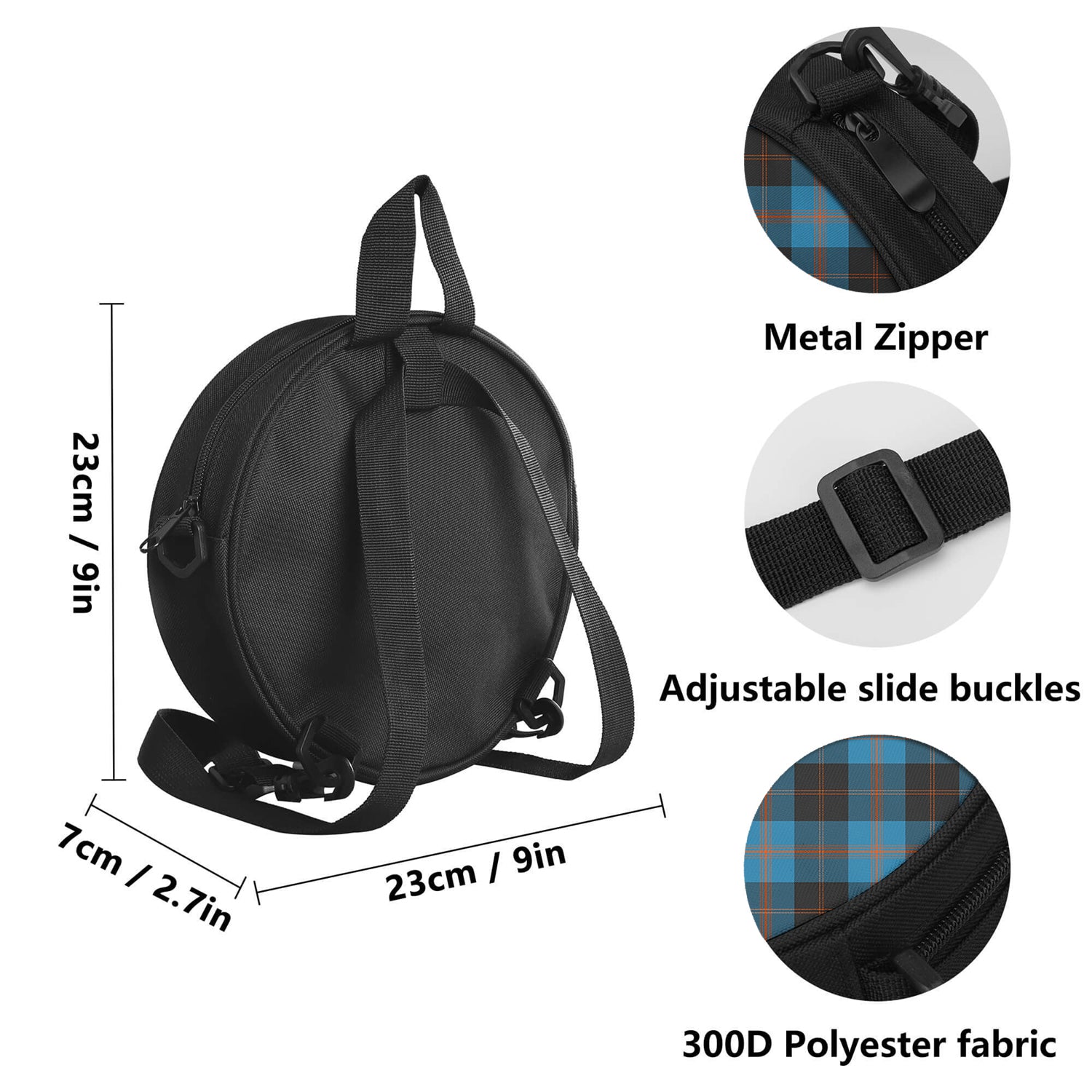 Horsburgh Tartan Round Satchel Bags - Tartan Vibes Clothing