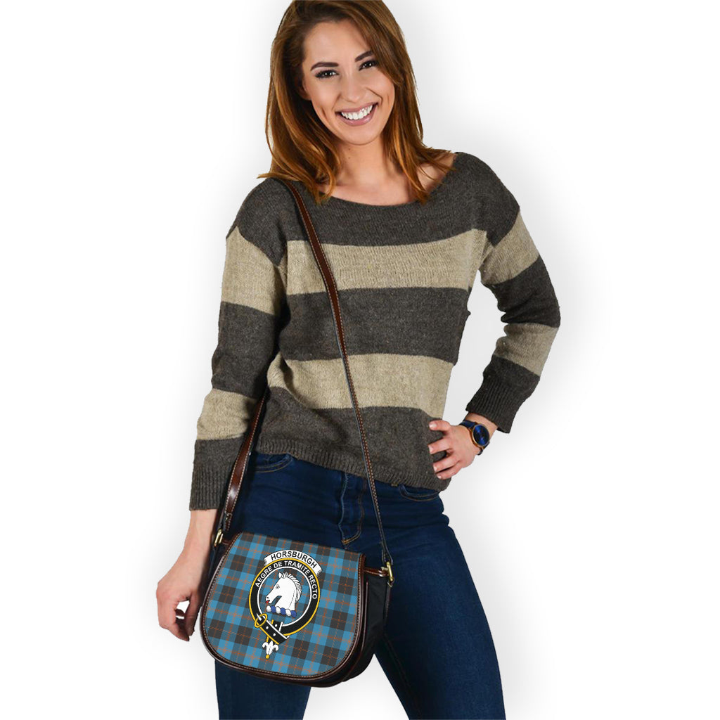 Horsburgh Tartan Saddle Bag with Family Crest - Tartan Vibes Clothing