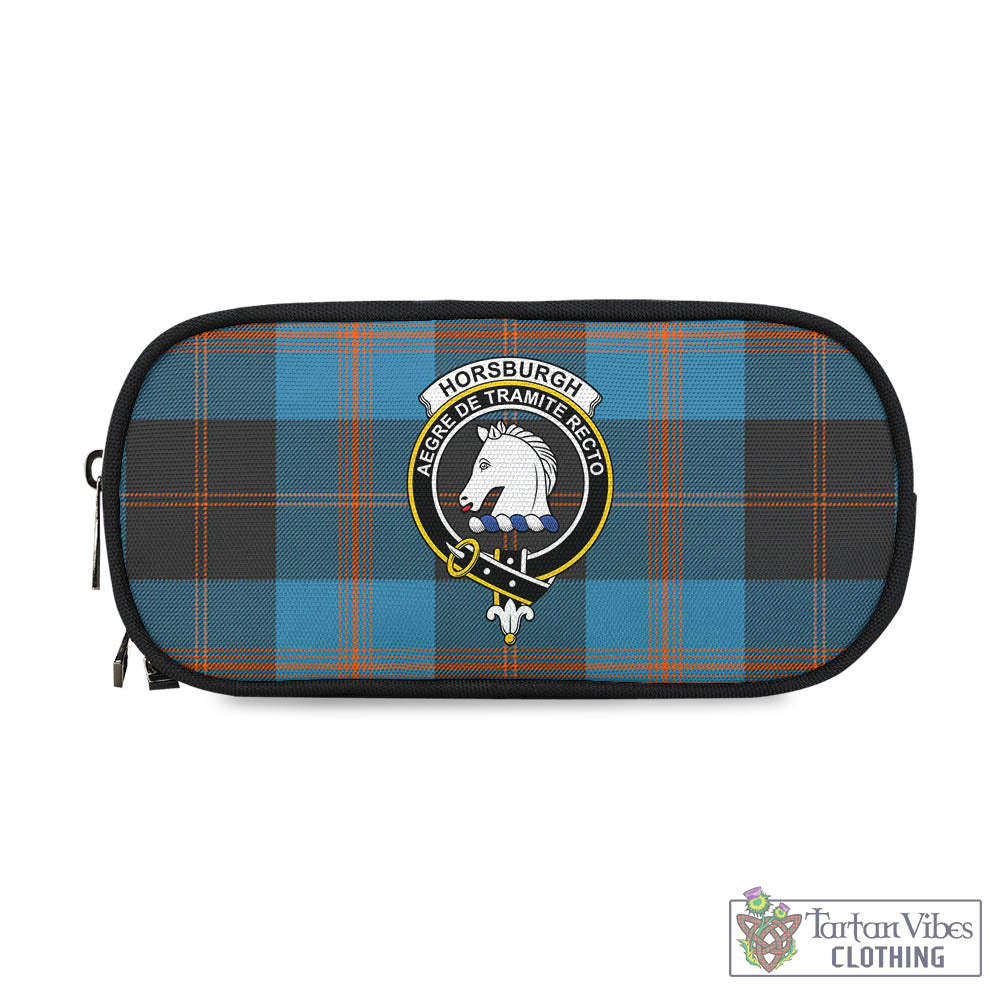 Horsburgh Tartan Pen and Pencil Case with Family Crest - Tartan Vibes Clothing