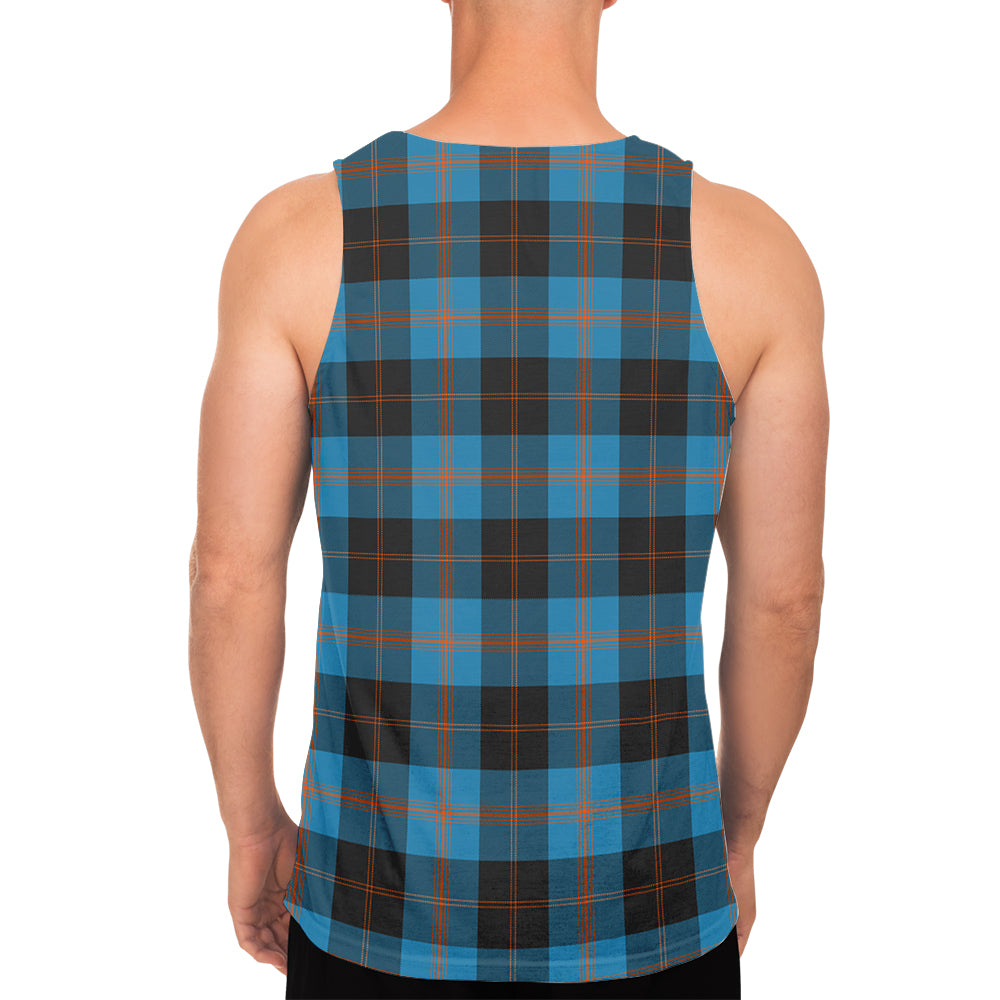 Horsburgh Tartan Mens Tank Top with Family Crest - Tartan Vibes Clothing