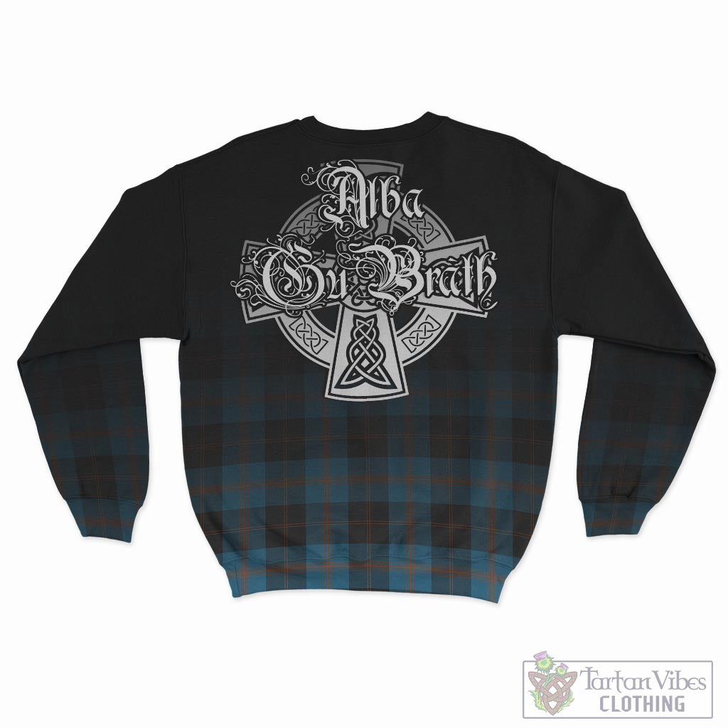 Horsburgh Tartan Sweatshirt Featuring Alba Gu Brath Family Crest Celtic Inspired - Tartan Vibes Clothing