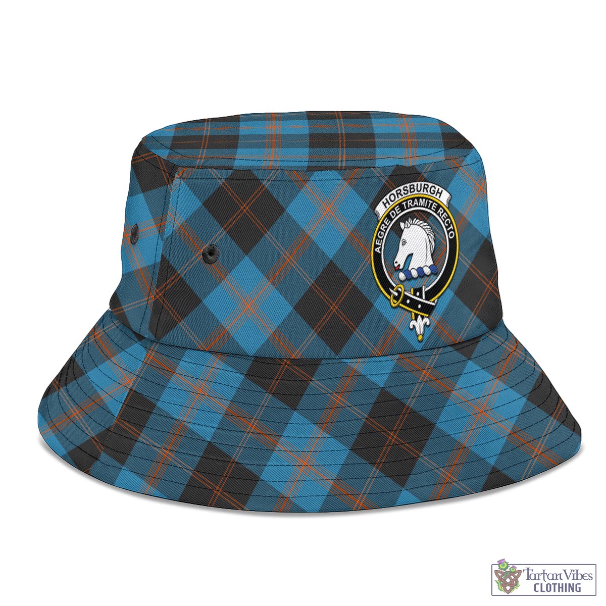 Horsburgh Tartan Bucket Hat with Family Crest - Tartan Vibes Clothing