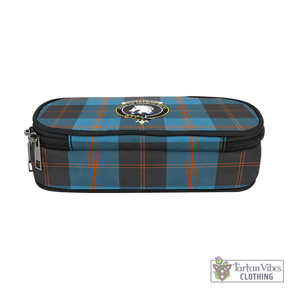 Horsburgh Tartan Pen and Pencil Case with Family Crest - Tartan Vibes Clothing
