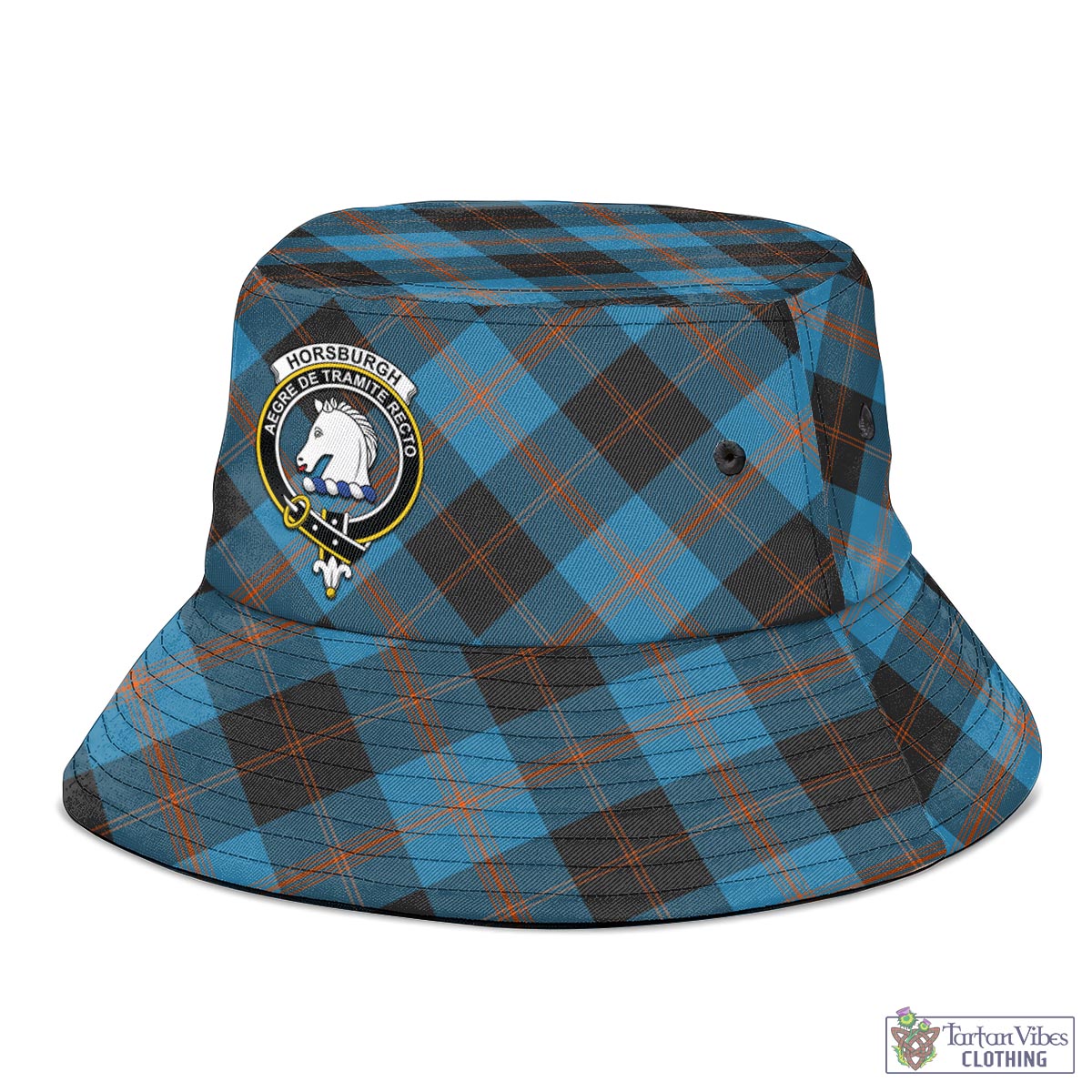 Horsburgh Tartan Bucket Hat with Family Crest - Tartan Vibes Clothing