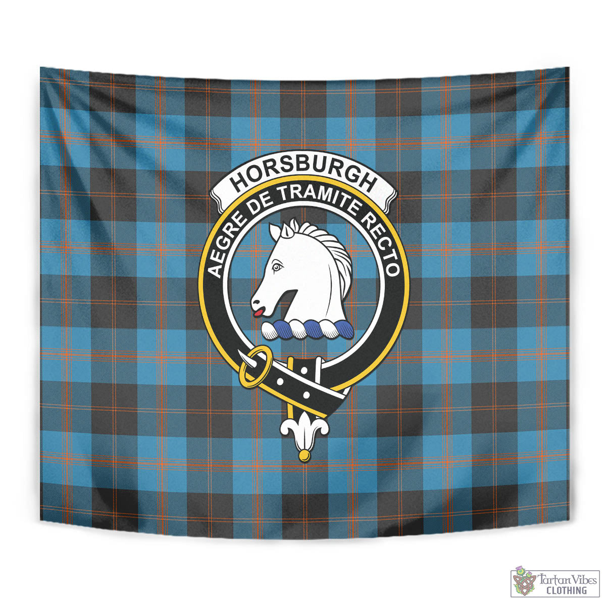 Horsburgh Tartan Tapestry Wall Hanging and Home Decor for Room with Family Crest - Tartan Vibes Clothing
