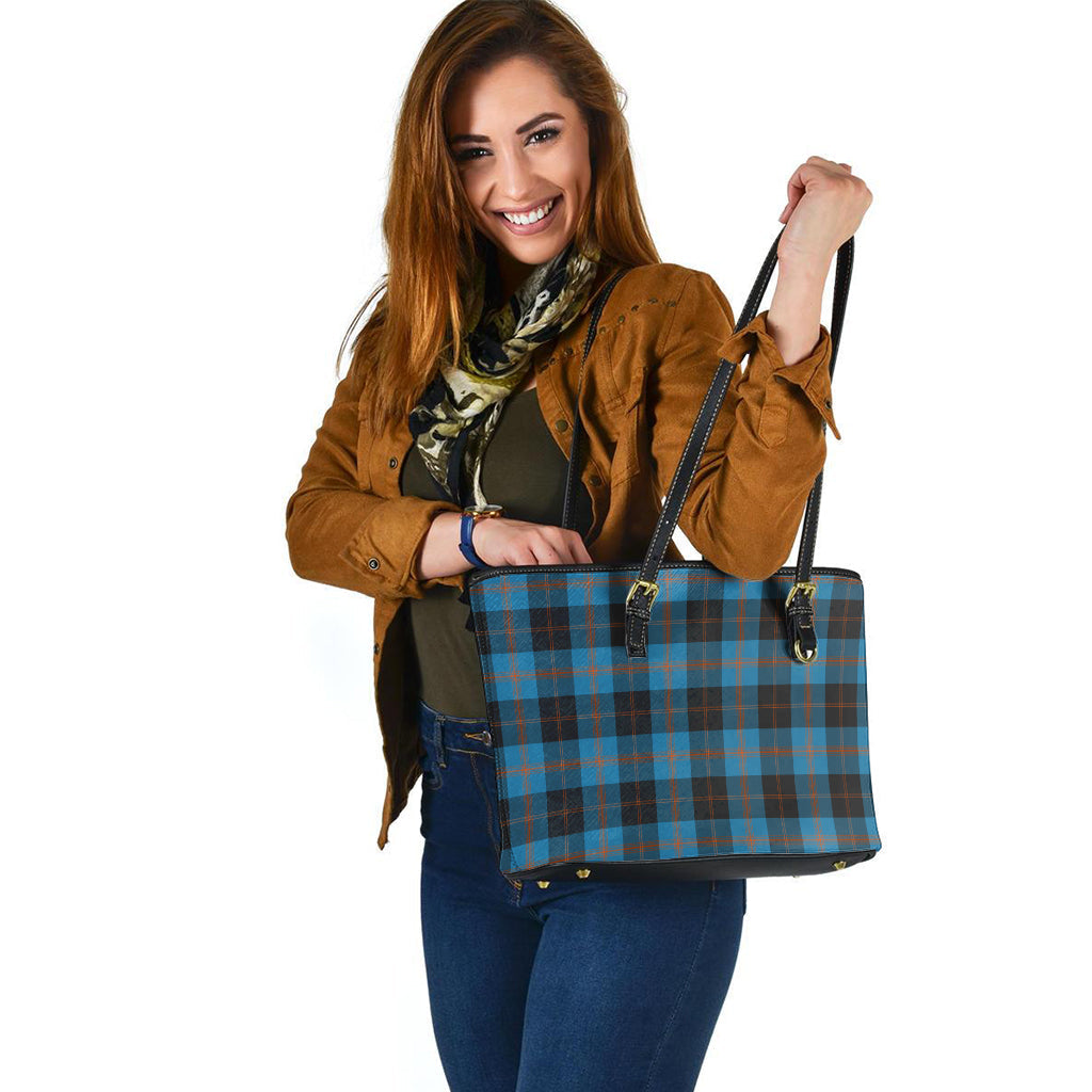 Horsburgh Tartan Leather Tote Bag - Tartan Vibes Clothing