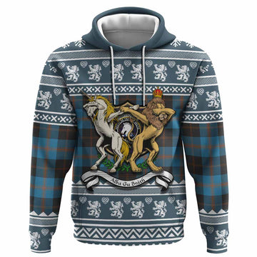 Horsburgh Clan Tartan Crest Christmas Hoodie Coat of Arms Funny Style