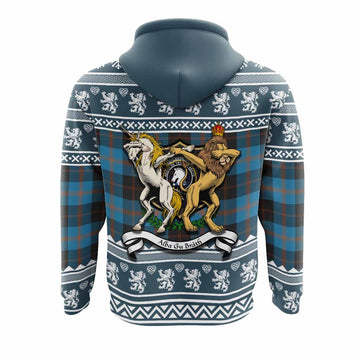 Horsburgh Clan Tartan Crest Christmas Hoodie Coat of Arms Funny Style