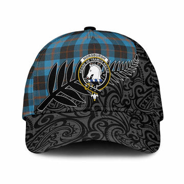 Horsburgh Crest Tartan Classic Cap with New Zealand Silver Fern Half Style