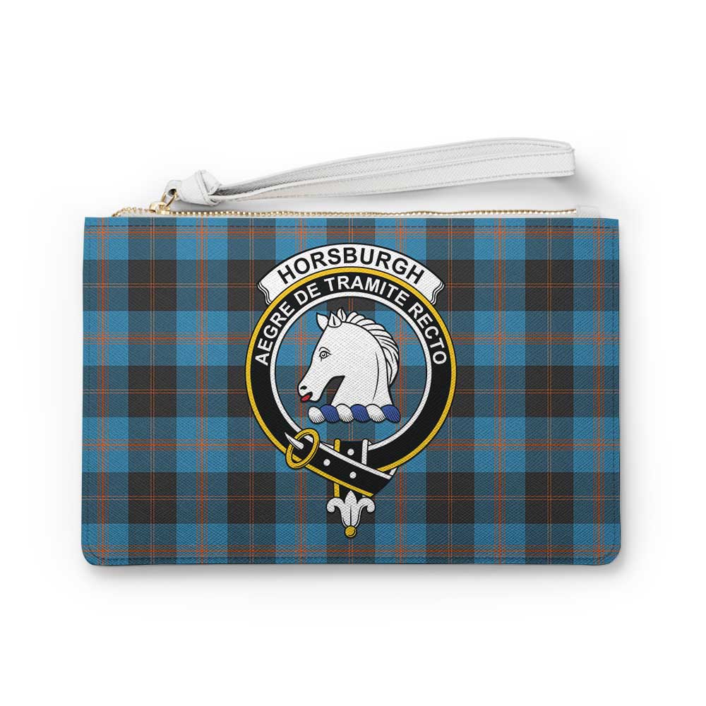 Tartan Vibes Clothing Horsburgh Family Crest Tartan Clutch Bag