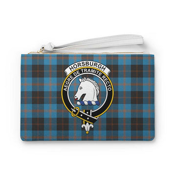 Tartan Vibes Clothing Horsburgh Family Crest Tartan Clutch Bag