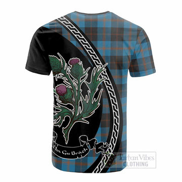 Horsburgh Family Crest Tartan Cotton T-shirt Alba Thistle Inspired - Tartan Vibes Clothing