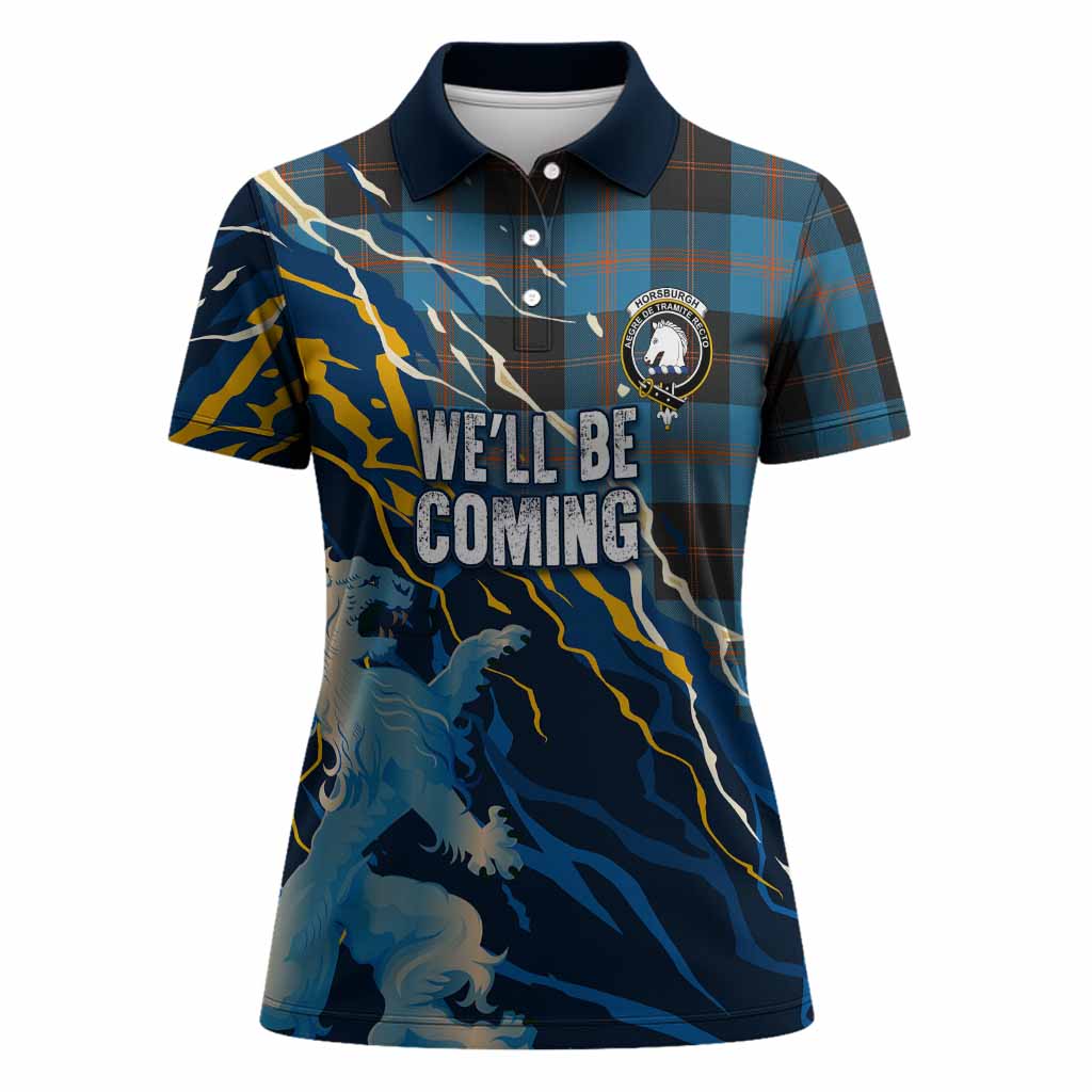 Horsburgh Scotland Tartan Women Polo Shirt WC2026 Football - We'll Be Coming