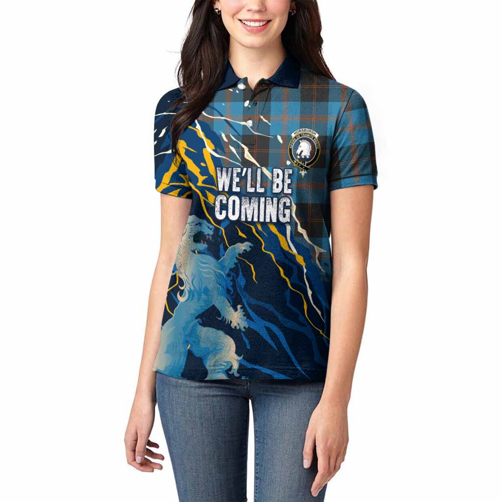Horsburgh Scotland Tartan Women Polo Shirt WC2026 Football - We'll Be Coming