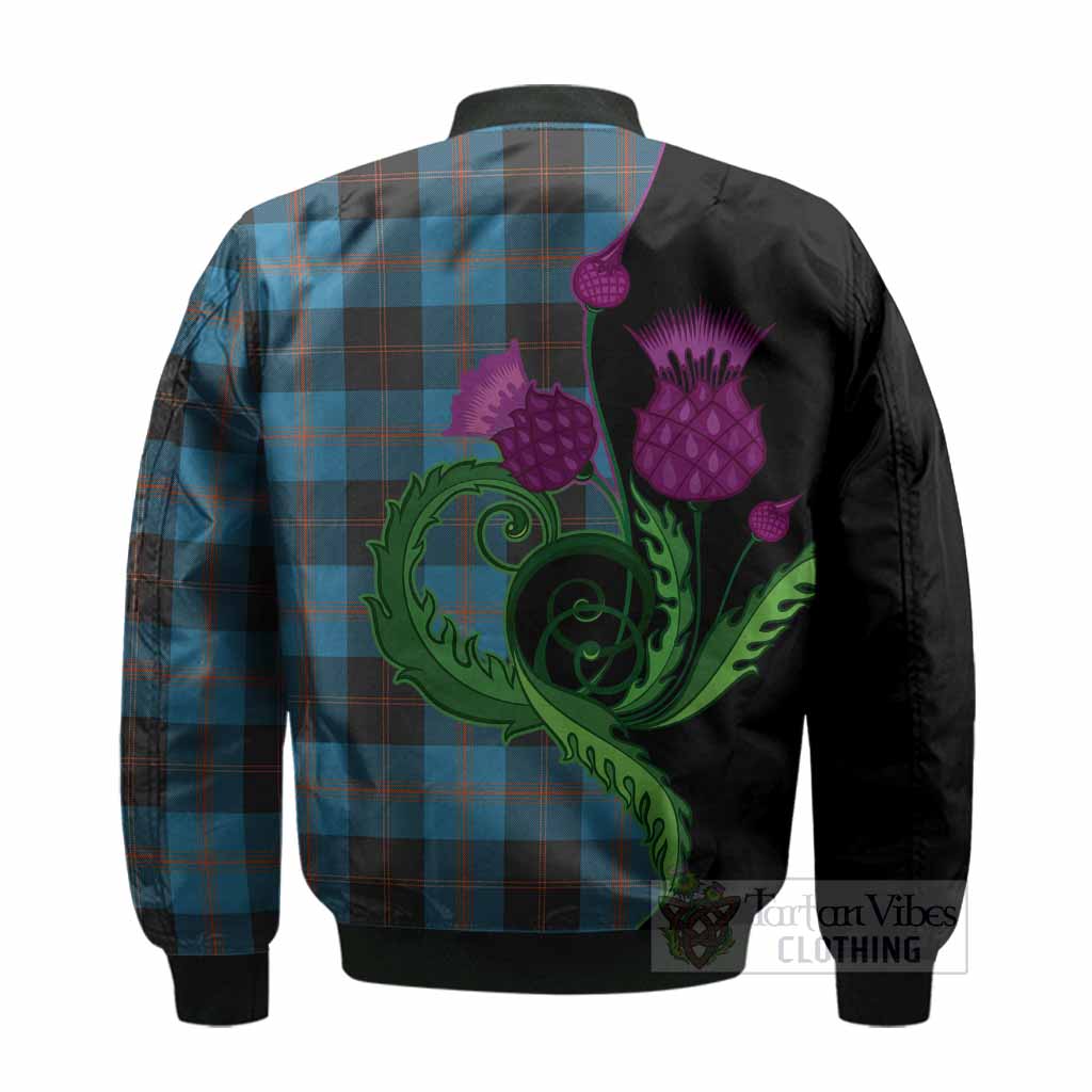Horsburgh Tartan Bomber Jacket Traditional Scottish Thistle