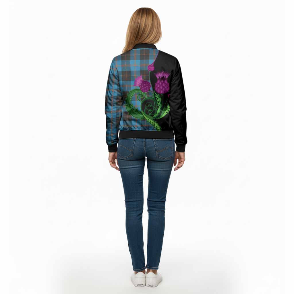 Horsburgh Tartan Bomber Jacket Traditional Scottish Thistle
