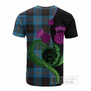 Horsburgh Tartan Cotton T-shirt Traditional Scottish Thistle