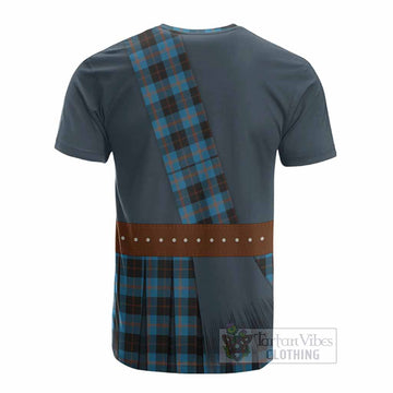 Horsburgh Tartan Crest Cotton T-shirt Kilt Costume Style