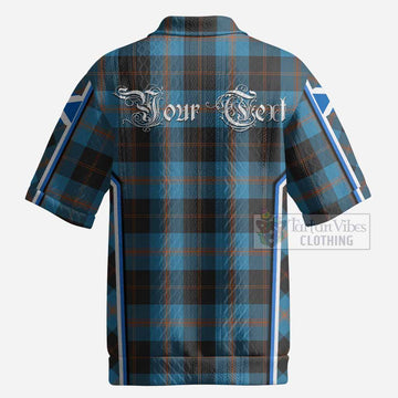 Horsburgh Tartan Crest Men’s Polo Sweater Top Scotland Coat of Arm Flag Style