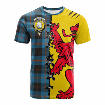 Horsburgh Tartan Family Crest Cotton T-shirt Lion Rampant Honor - Tartan Vibes Clothing