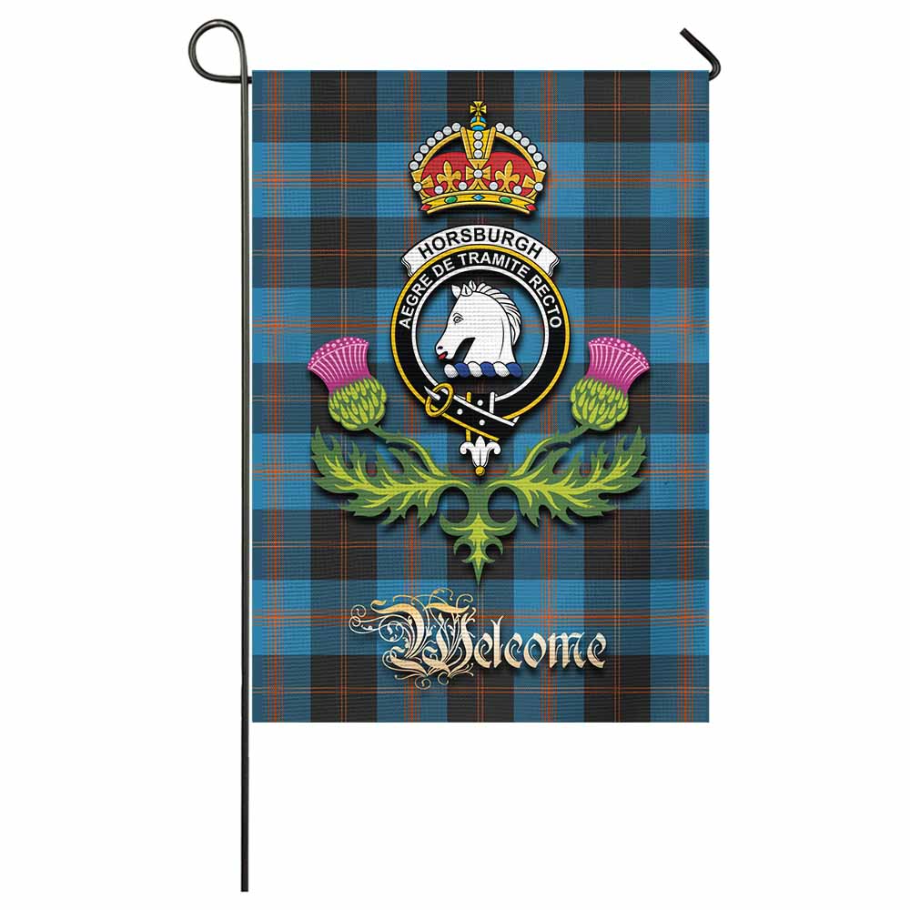 Horsburgh Tartan Family Crest Garden Flag Royal Thistle Welcome Style - Tartan Vibes Clothing