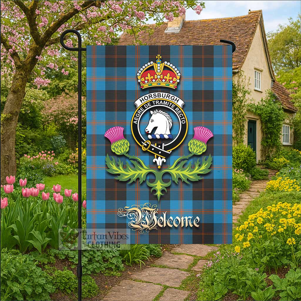 Horsburgh Tartan Family Crest Garden Flag Royal Thistle Welcome Style - Tartan Vibes Clothing