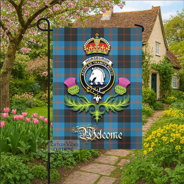 Horsburgh Tartan Family Crest Garden Flag Royal Thistle Welcome Style - Tartan Vibes Clothing