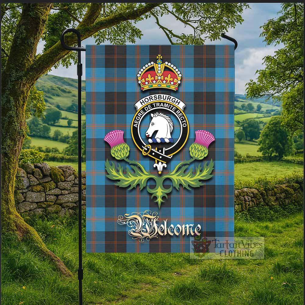 Horsburgh Tartan Family Crest Garden Flag Royal Thistle Welcome Style - Tartan Vibes Clothing